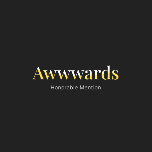 Awwwards Honorable Mention